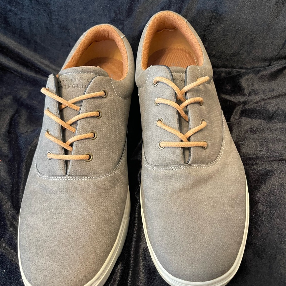 Perry Ellis Portfolio Gray Men's Sneakers